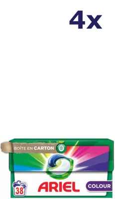 Image de 4 capsules de lessive Ariel All-in-1 - 38 sc 801,8 g - Color Clean & Fresh