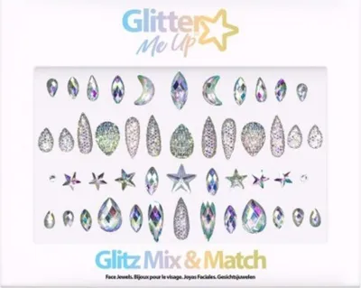 Produktbild von Face Jewels "Glitz Mix & Match" - Selbstklebende Glitzersteine