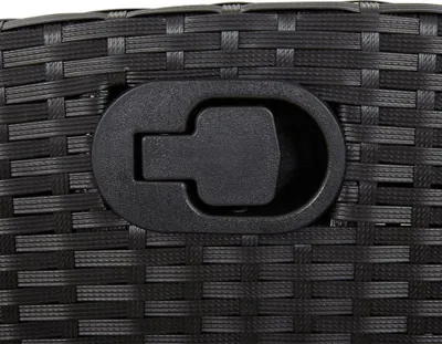 Immagine prodotto di vidaXL Poltrona da giardino regolabile con cuscino in Poly Rattan nero