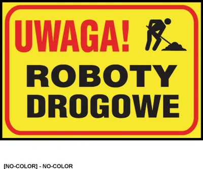 Zdjęcie produktu dla Z-TB21 - Tablice budowlane „Uwaga! Roboty drogowe” - 250x350