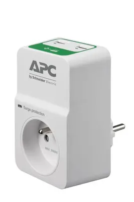 Zdjęcie produktu dla APC PM1WU2-FR ochrona przeciwprzepięciowa Biały 1 wyjście(a) AC 230 V