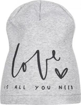 Obrázek produktu pro Dívčí čepice LOVE GREY