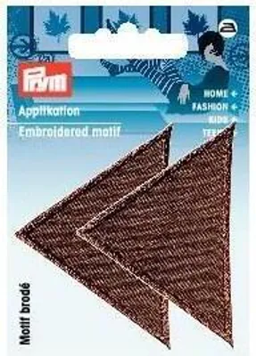 Produktbild von Prym Applikation Dreiecke groß braun