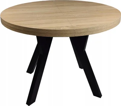 Obrázek produktu pro Masivní kulatý rozkládací stůl OAK SONOMA 90/190