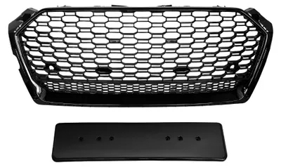 Produktbild von Wabengrill schwarz glänzend für Audi A5 S5 F5 2016-2020