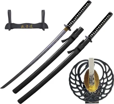 Image de Katana samouraï décoratif Tachi + support | décoration faite main | saya laqué | Japan Deko 5KN5-420