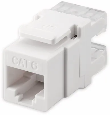 Produktbild von goobay KeyStone Jack Cat 6 RJ45 LSA/UTP SNAP IN (Bulk)