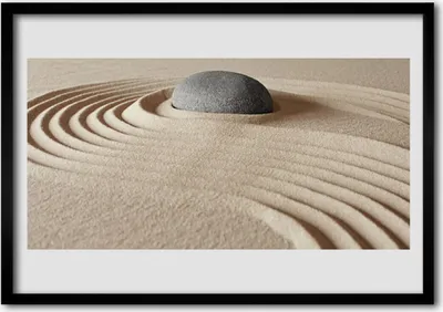 Produktbild von Bild 100x70 MDF-Rahmen Wandkunst Sandstein-Kunst