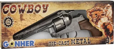 Immagine prodotto di Rivoltella da cowboy in metallo 12 cartucce