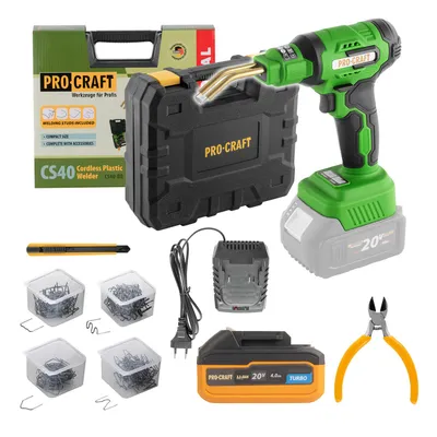 Obrázok produktu pre Sada bezdrôtovej zváračky plastov Procraft SCS40 + batéria 20/4 Turbo a nabíjačka 20/1