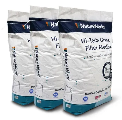 Produktbild von 60 Kg Nature Works Hi-Tech Glas Filtermedium, Korngröße 0,6 - 1,2 mm