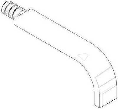 Produktbild von Dornb Auslauf 170x35x11mm, 04282215010 platin