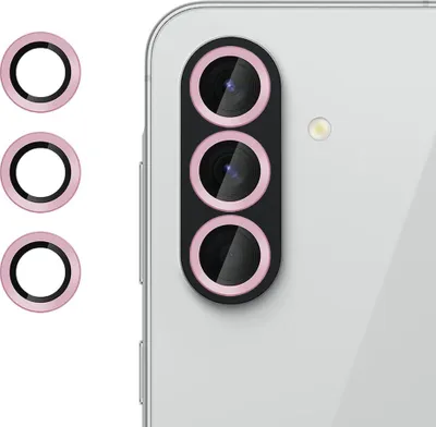 Obrázok produktu pre 9H ochranné sklo fotoaparátu pre Samsung Galaxy A37 / A57 5G tenké, odolné proti odtlačkom prstov, ružové