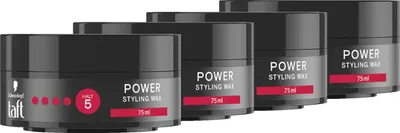 Produktbild von TAFT Wax Power Styling 75ml, 4x 75ml