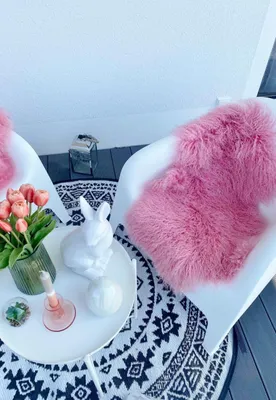 Produktbild von Lammfell Tibet - Farbe: Pink | Größe: 100-110