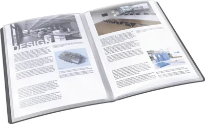 Produktbild von Panorama-Sichtbuch Vivida A4 PP 20 Hüllen schwarz Packung mit 10 Stück