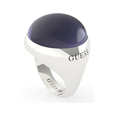 Produktbild von Guess Ring UBR29015-56 aus silberfarbenem Edelstahl, Grösse 56, mit Stein besetzt