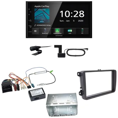 Produktbild von Kenwood DMX5020DABS Android Auto CarPlay Einbauset für Tiguan Amarok Caddy Jetta