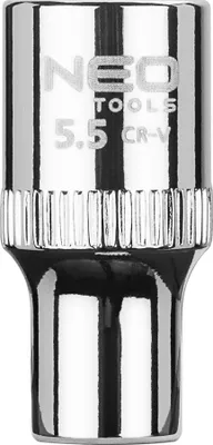 Zdjęcie produktu dla NEO TOOLS Nasadka sześciokątna 1/4", 5.5 mm, superlock