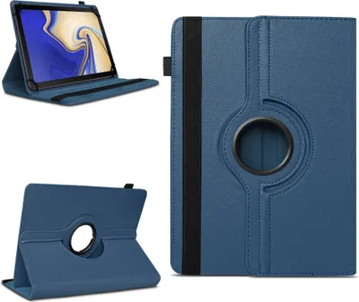 Produktbild von Tablet Hülle Samsung Galaxy Tab S4 10.5 Tasche Schutzhülle Case Cover DrehbarFarben:Blau