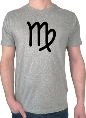 Produktbild von Huuraa Herren T-Shirt Jungfrau Sternzeichen Zeichen M Sport Grey Bio Baumwolle Fairtrade Herrenshirt Geschenkidee
