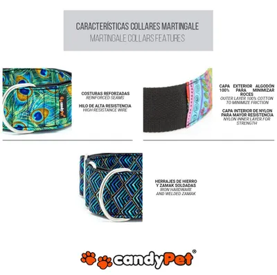 Produktbild von candyPet Martingale Hundehalsband, S