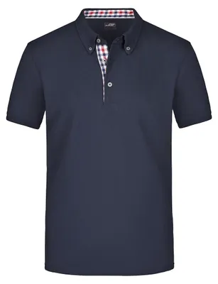 Image de James and Nicholson - Polo pour homme LT2635 (3XL) (bleu marine/rouge/blanc)