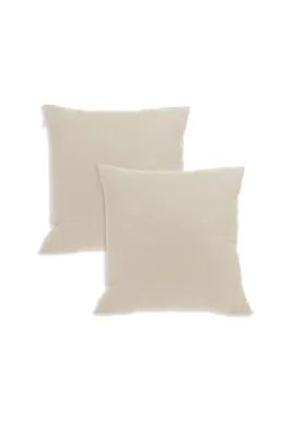 Produktbild von Kissenbezug Dekorative Kissenhülle 2er set ,weich bequem,für wohnzimmer schlafzimmer dekoration 40x40 cm Beige