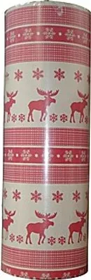 Immagine prodotto di Woerner Geschenkpapier Bodö Rot Rolle 250m x 50cm