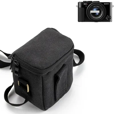 Produktbild von K-S-Trade Umhängetasche kompatibel mit Sony Cyber-shot DSC-RX1R II Schulter Tasche Tragetasche Kameratasche Fototasche schwarz Schutzhülle
