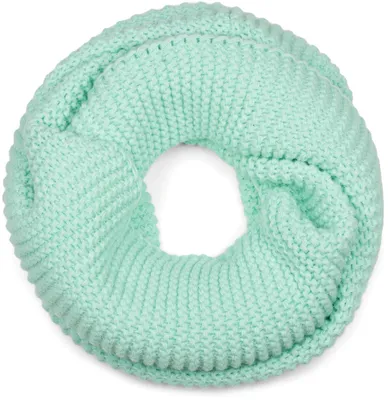 Produktbild von styleBREAKER Damen Strick Loop Schal Einfarbig mit Linksstrick Muster, warmer Winter Strickschal, Schlauchschal 01018166
