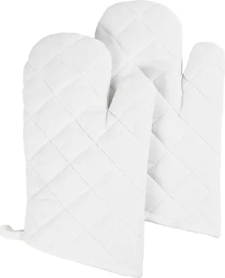 Produktbild von Creativ Company Ofenhandschuh, Größe 18x28 cm, 145 gr, weiß, 2 Stück 1 Box