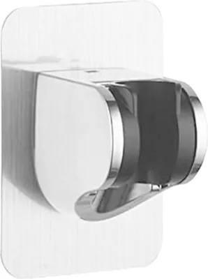 Produktbild von Duschkopfhalterung, abnehmbare, wandmontierte Duschkopfhalterung mit 3M-Klebeband und verstellbarem Winkel, wasserdicht, robust, für Badezimmer/Hotels, 1 Stück