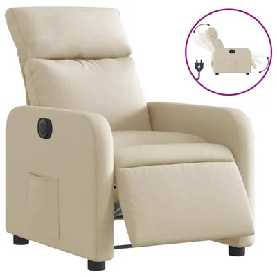 Produktbild von vidaXL Relaxsessel Elektrisch Creme Stoff
