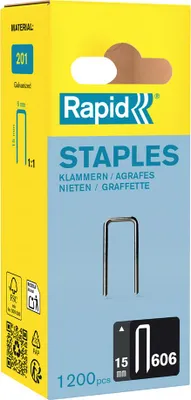 Obrázok produktu pre Rapid 40109528, 1,5 cm, Pozinkovaná oceľ, Rapid (značka), 31 mm, 49 mm, 111 mm