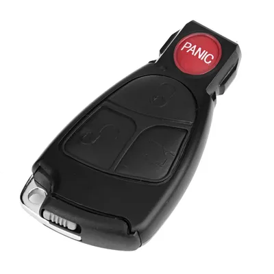 Image de coque de clé 3+1 boutons, coque de clé de voiture, étui de porte-clé, étui de porte-clé intelligent, coque de clé pour Mercedes Benz