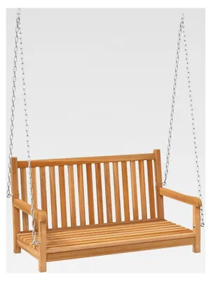 Produktbild von Hollywoodschaukel aus massivem Teakholz 114x60x64 cm