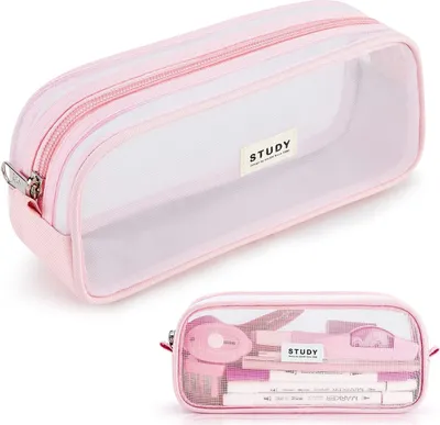 Obrázok produktu pre Peračník Teenage Girls Peračník, Farebný peračník priesvitný, Priehľadný peračník, Ružová