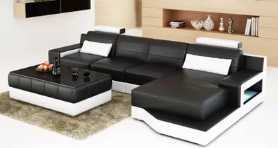 Zdjęcie produktu dla Komplet mebli wypoczynkowych, narożnik, sofa narożna, sofa, kanapa, meble tapicerowane, stolik kawowy, komplety sof (2-elementowe)