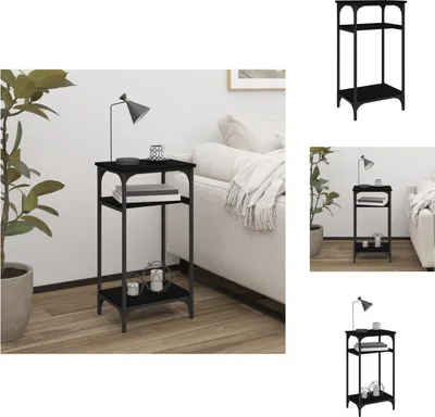 Produktbild von vidaXL Beistelltisch Schwarz 40x30x75 cm Holzwerkstoff -  Beistelltische