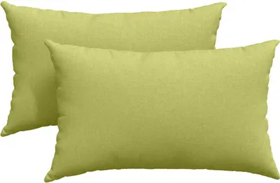 Image de vidaXL Coussin de canapé 2 pcs vert clair 50 x 30 cm Tissu