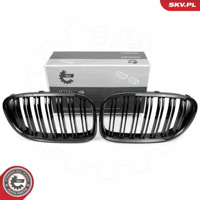 Obrázek produktu pro grill BMW komplet L+P, podwójna listwa, kolor carbon, BMW 7 F01