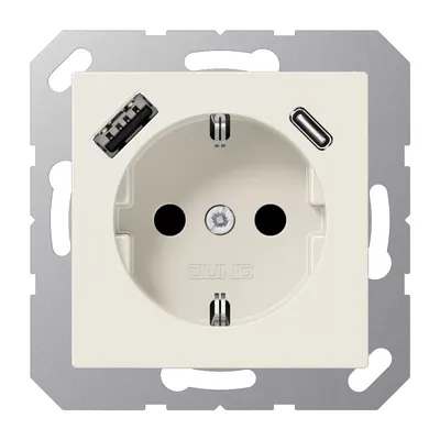 Produktbild von Jung SCHUKO Steckdose mit USB Typ AC A1520-15CA (A1520-15CA)