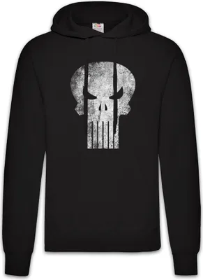 Produktbild von Urban Backwoods P Skull, Herren Hoodie, Farbe: Schwarz, Größe: 5XL