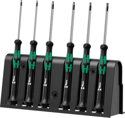 Productafbeelding van Wera 05118154001 Wera 2067/6 Elektronica-set met TORX-schroevendraaiers voor inbouwautomaten + bevestigingsmateriaal
