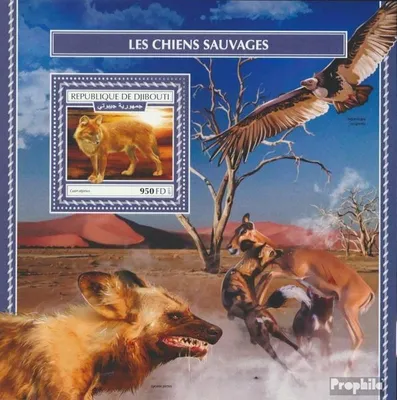Produktbild von Briefmarken Dschibuti 2017 Mi Block 1087 (kompl. Ausg.) postfrisch Wilde Hunde