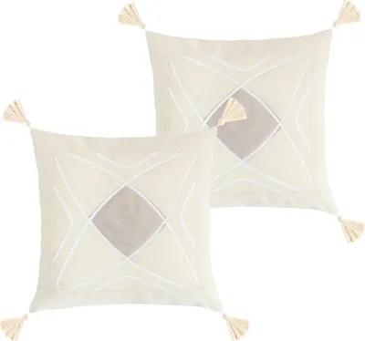 Produktbild von Federkissenbezug SET 2Stück - 40x40 cm - Natur