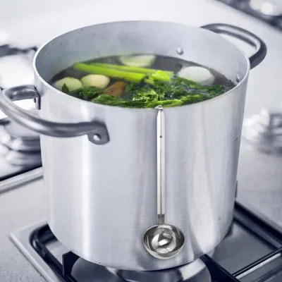 Produktbild von Edelstahl Suppenlöffel - 4 Größen - langlebig und hygienisch