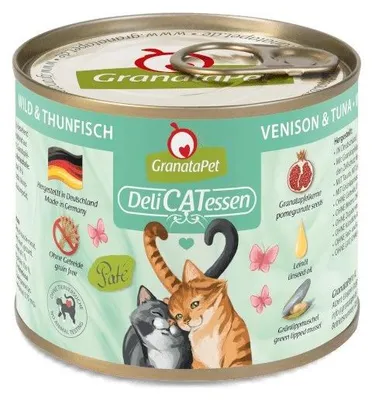 Zdjęcie produktu dla GranataPet 197847, Dorosły, Każda rasa, Ryba, Tuńczyk, Sarnina, 200 g, Nie zawiera ziarna