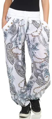 Produktbild von Malito – Damen Haremshose mit Print – Pumphose aus Baumwolle – Leichte Stoffhose